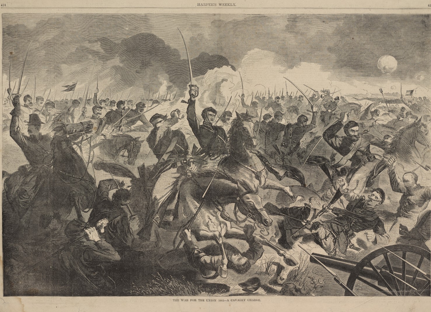 The War for the Union 1862—A Cavalry Charge,
